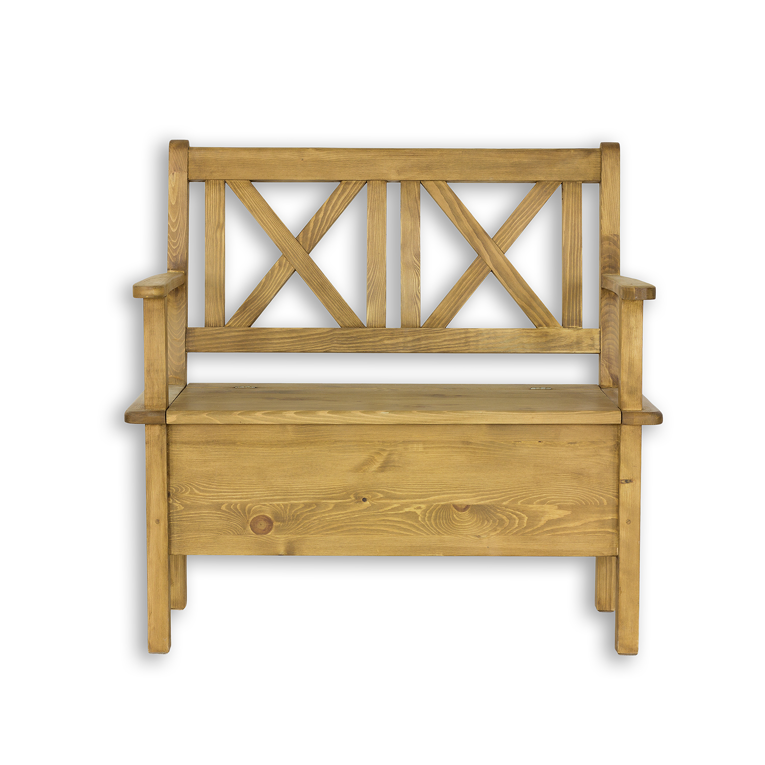 Drewmax NR700 lavice 150x53 cm masiv borovice rustikal