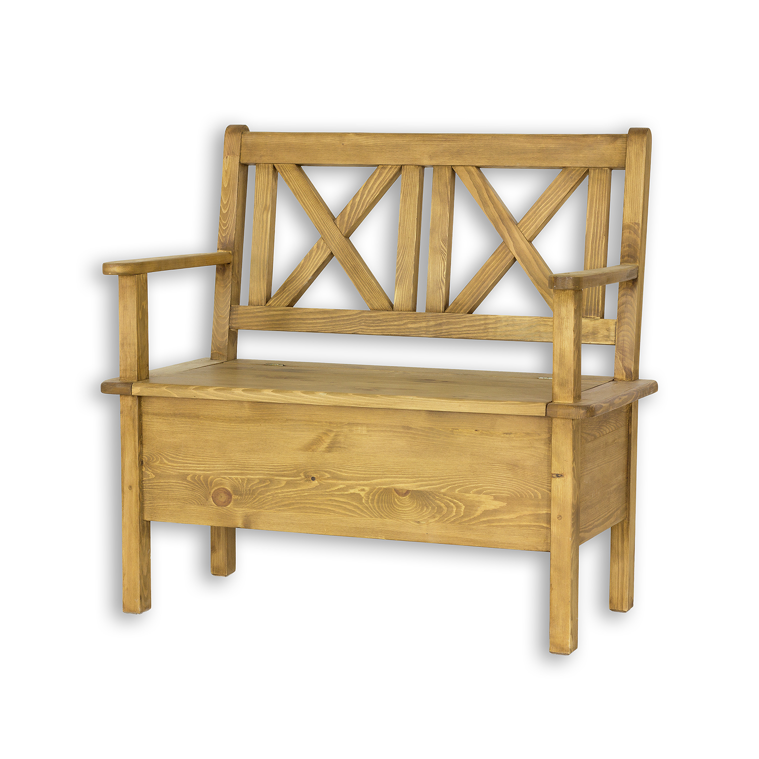 Drewmax NR700 lavice 150x53 cm masiv borovice rustikal