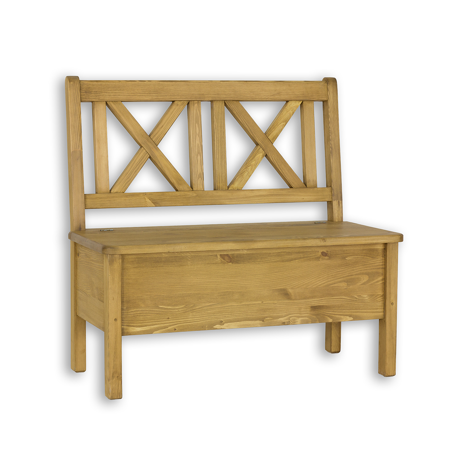 Drewmax NR702 lavice 120x53 cm masiv borovice rustikal