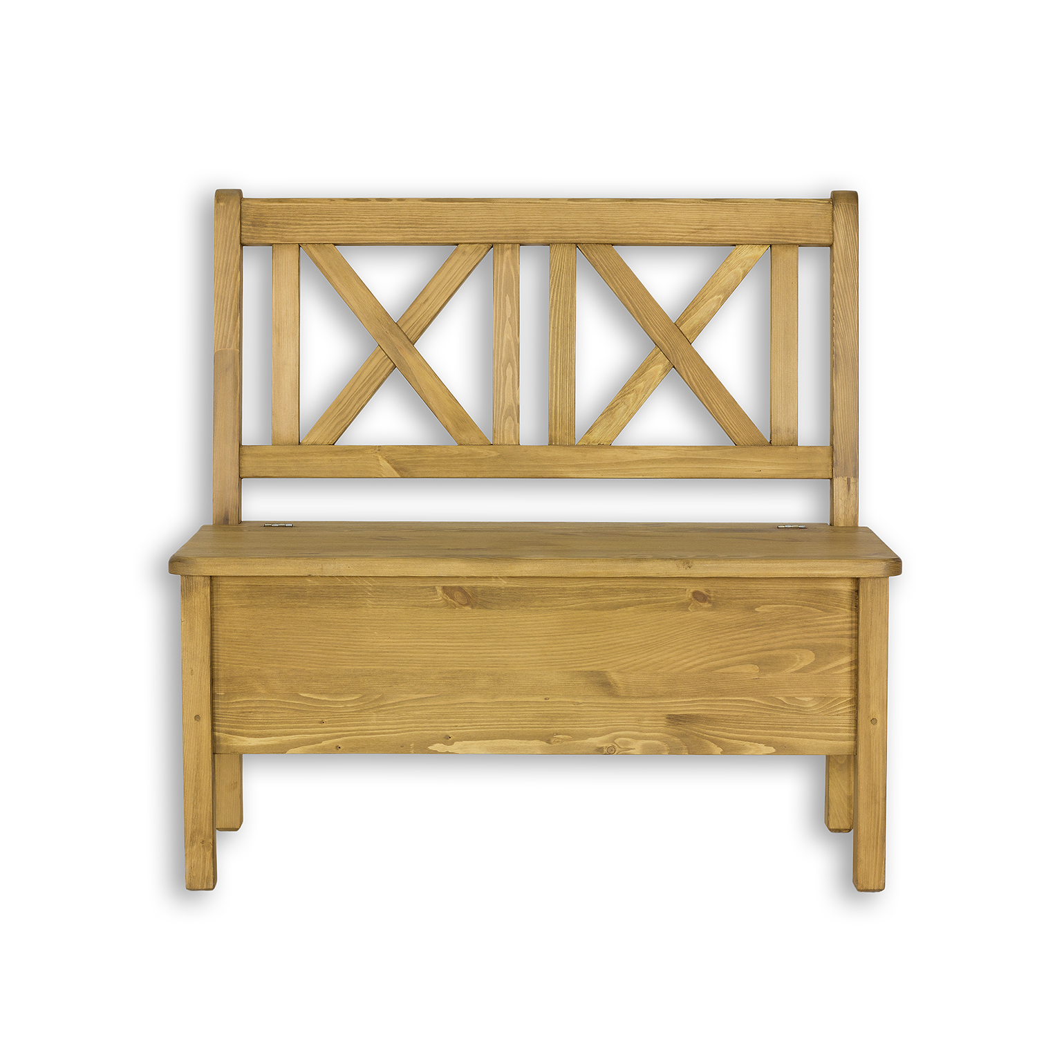 Drewmax NR702 lavice 120x53 cm masiv borovice rustikal