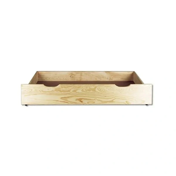 Drewmax LK154 - 150 cm dřevěný box pod postel postel masiv jednolůžko