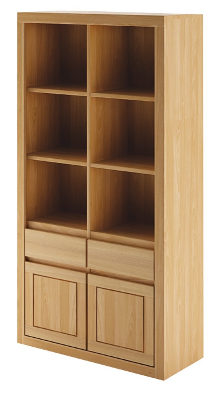 Drewmax KW304 dřevěná vitrína masiv dub