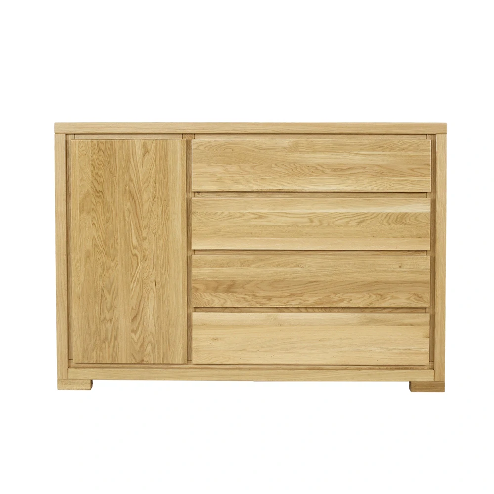 Drewmax KD358 dřevěná komoda masiv dub