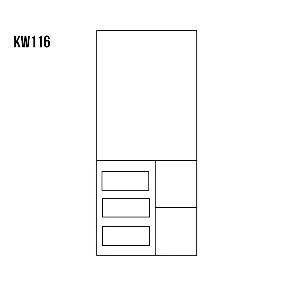 Drewmax KW116 dřevěný kredenc masiv borovice 