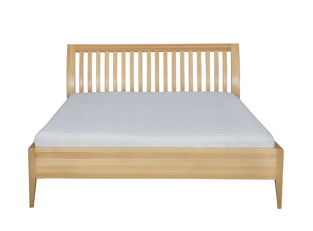 Drewmax LK191 140x200 cm dřevěná postel masiv buk dvojlůžko