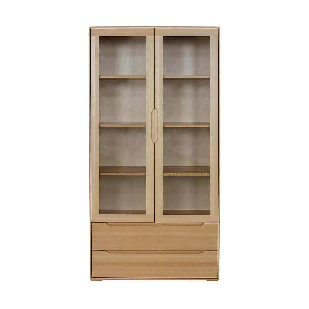 Drewmax KW421 dřevěná vitrína prosklená masiv buk 