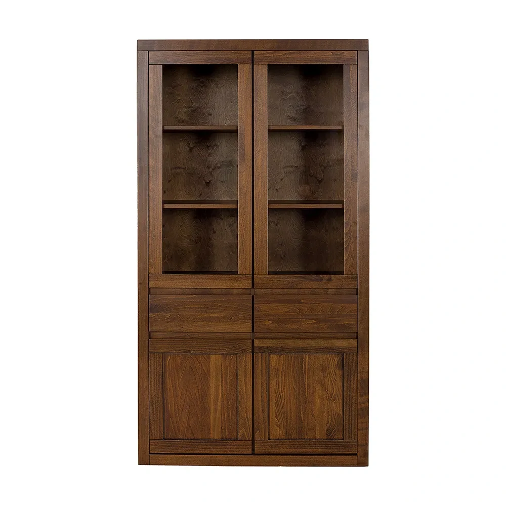 Drewmax KW402 dřevěná prosklená vitrína masiv buk 