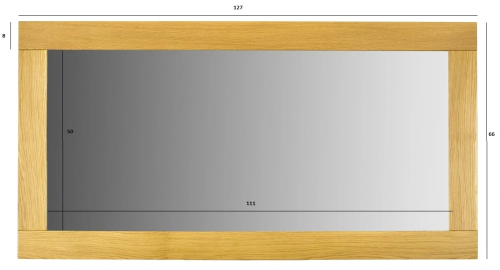 Drewmax LA401 dřevěné zrcadlo masiv buk