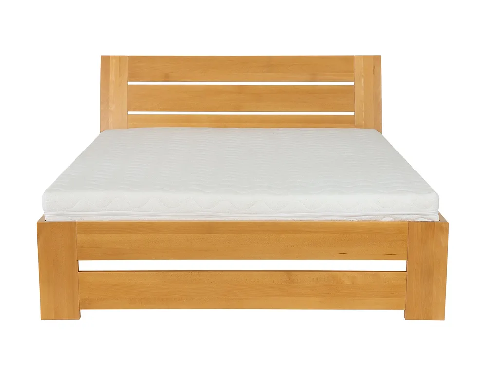 Drewmax LK192 90x200 cm dřevěná postel masiv buk jednolůžko