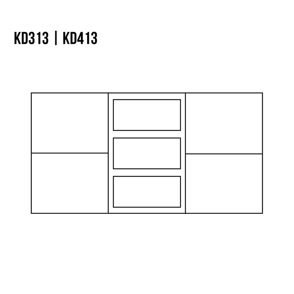 Drewmax KD413 dřevěná komoda masiv buk 