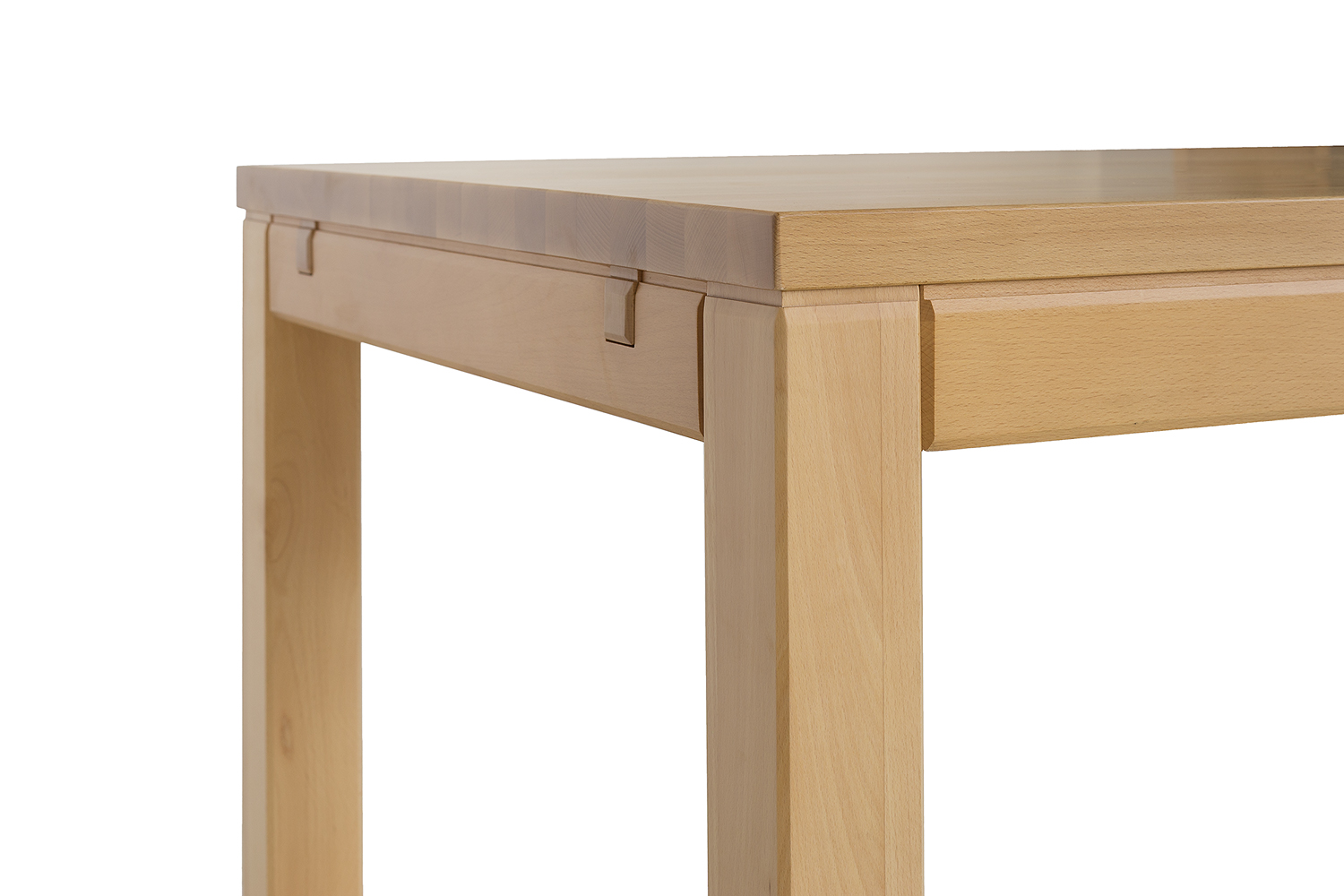 Drewmax ST170 140+2x45 cm dřevěný jídelní stůl masiv buk rozkládací