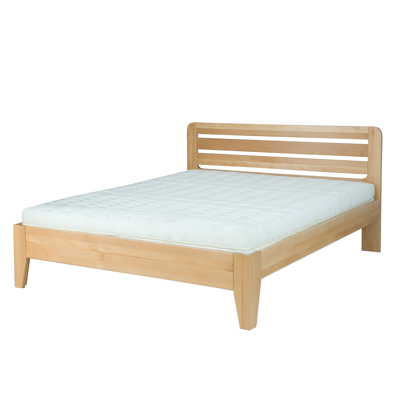 Drewmax LK189 120x200 cm dřevěná postel masiv buk dvojlůžko