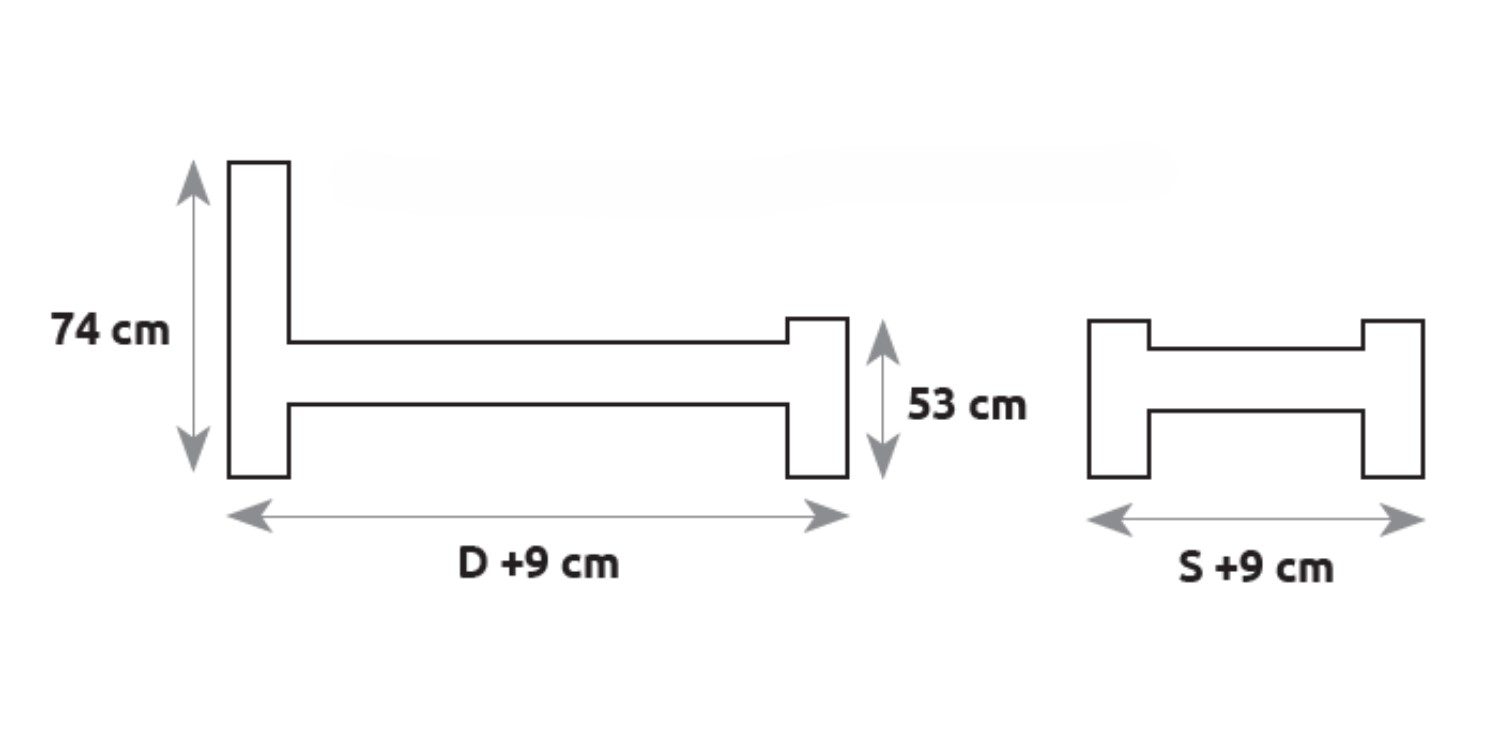 Drewmax LK103 - Dřevěná postel masiv dvojlůžko 140 cm