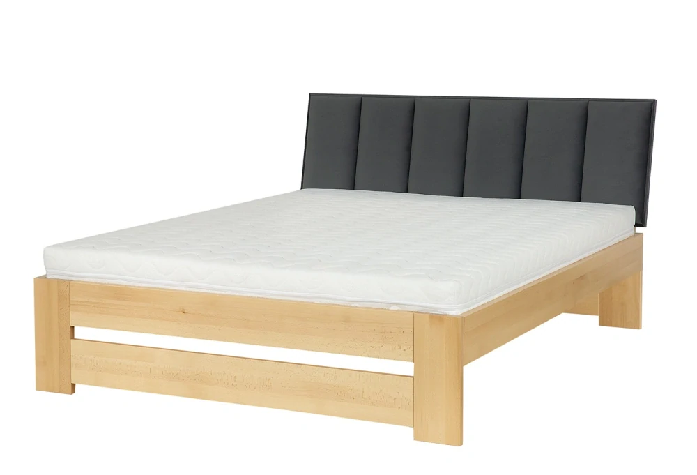 Drewmax LK187 160x200 cm dřevěná postel masiv buk dvojlůžko