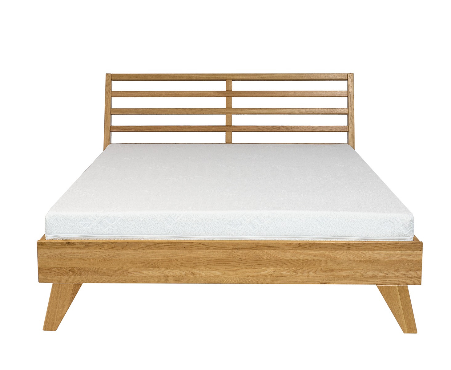 Drewmax LK401 140x200 cm dřevěná postel masiv buk dvojlůžko