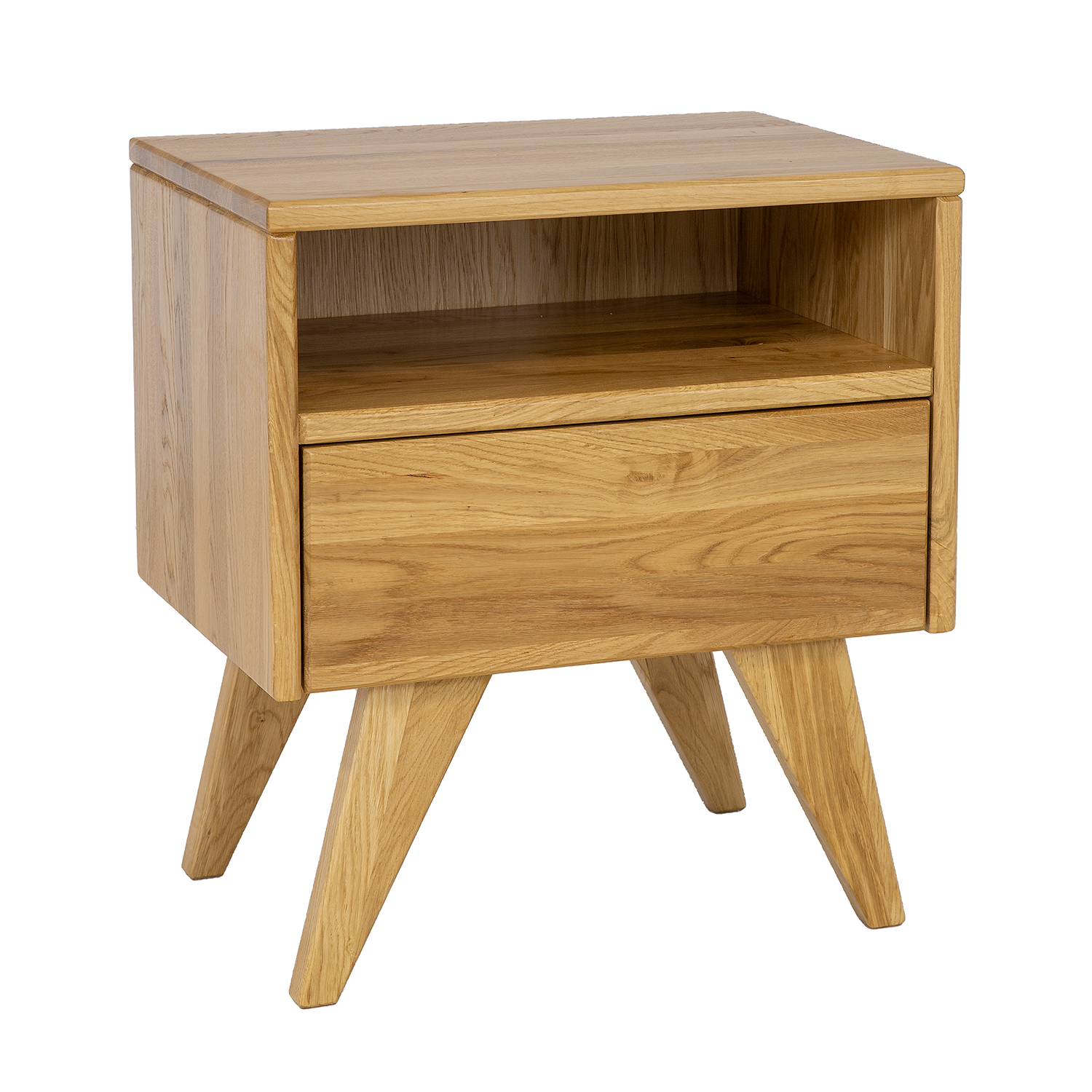 Drewmax SN301 noční stolek masiv dub