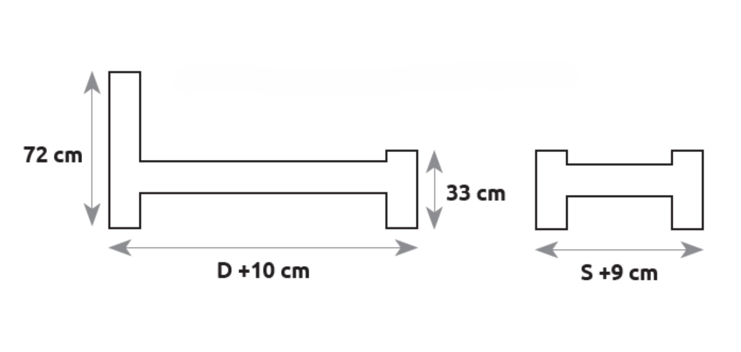 Drewmax LK105 - Dřevěná postel masiv dvojlůžko 180 cm