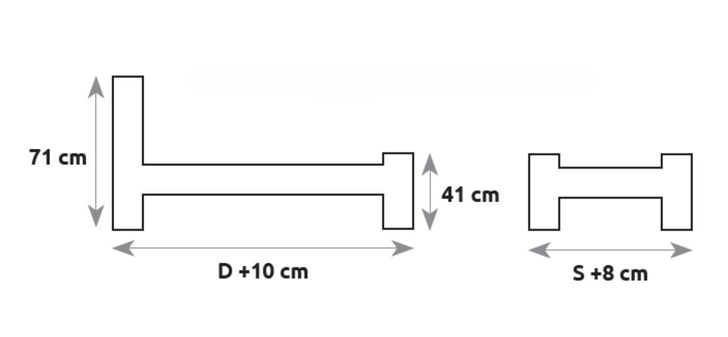 Drewmax LK106 - Dřevěná postel masiv dvojlůžko 140 cm