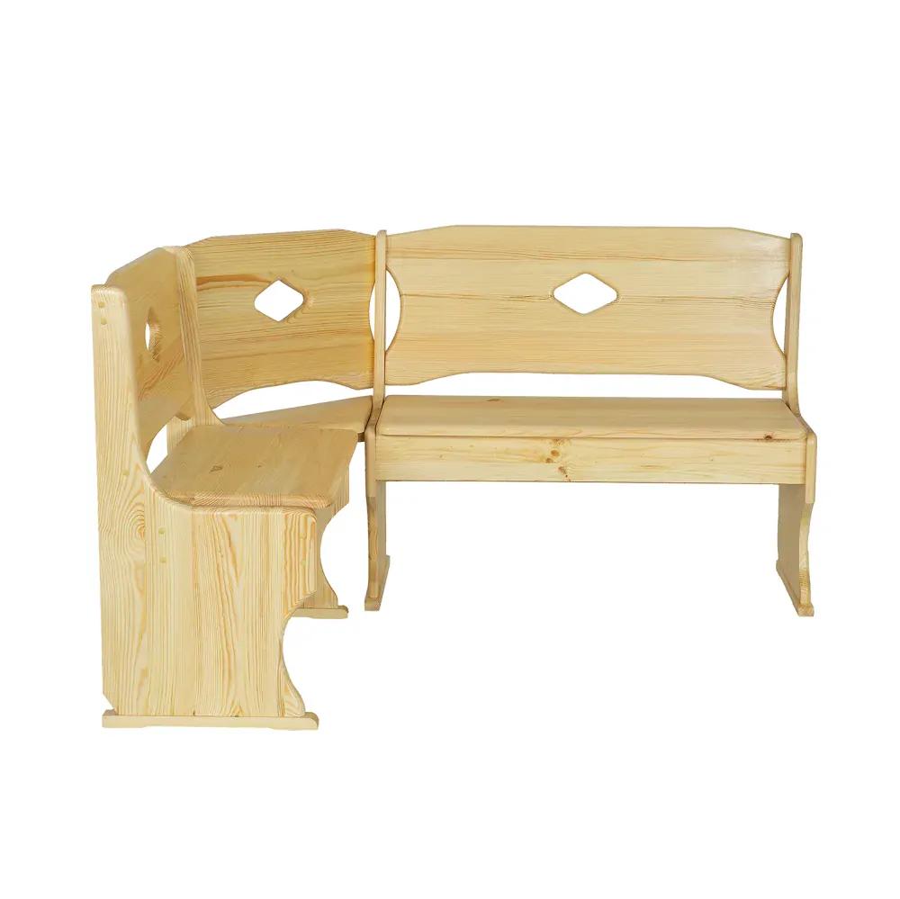 Drewmax NR103 dřevěná rohová lavice masiv borovice