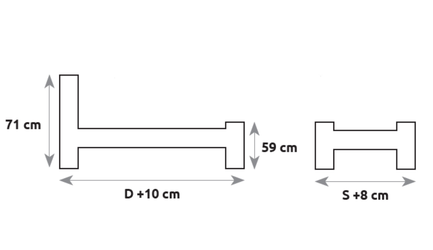 Drewmax LK101 - Dřevěná postel masiv dvojlůžko 120 cm