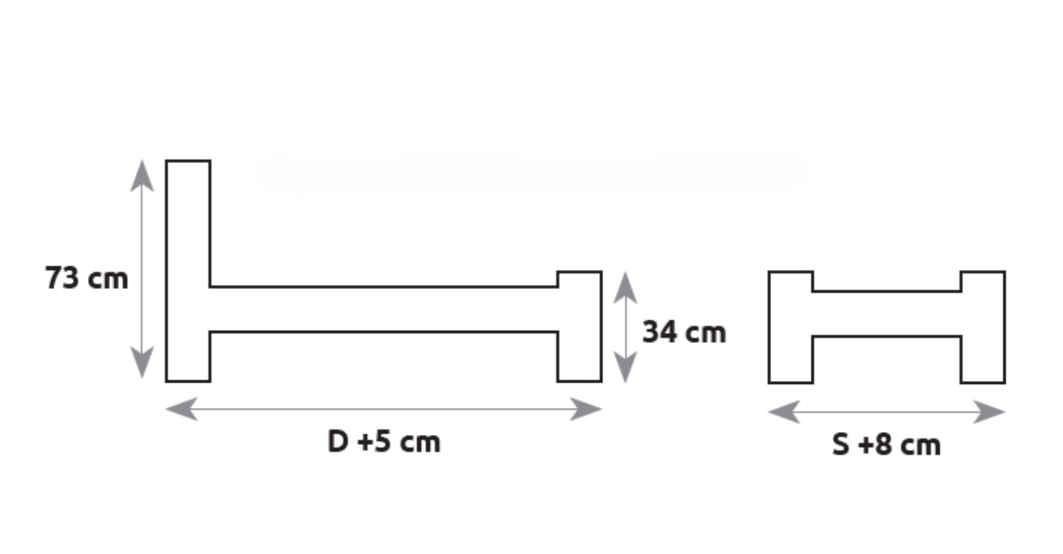 Drewmax LK117 - Dřevěná postel masiv dvojlůžko 120 cm