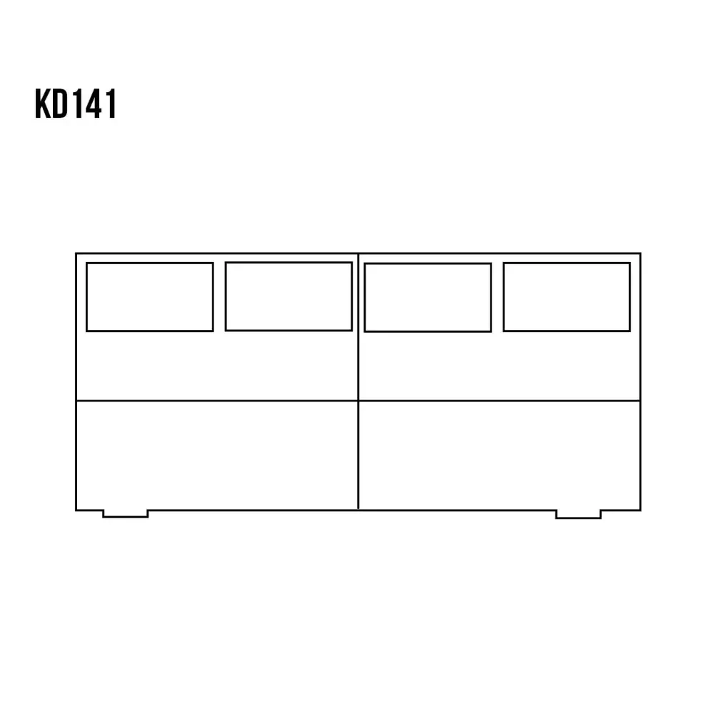 Drewmax KD141 dřevěná komoda masiv borovice
