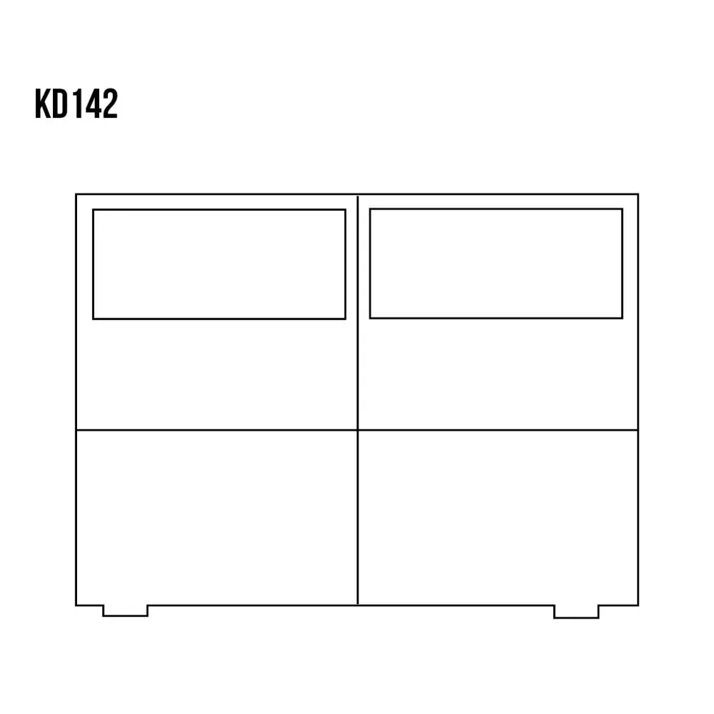 Drewmax KD142 dřevěná komoda masiv borovice