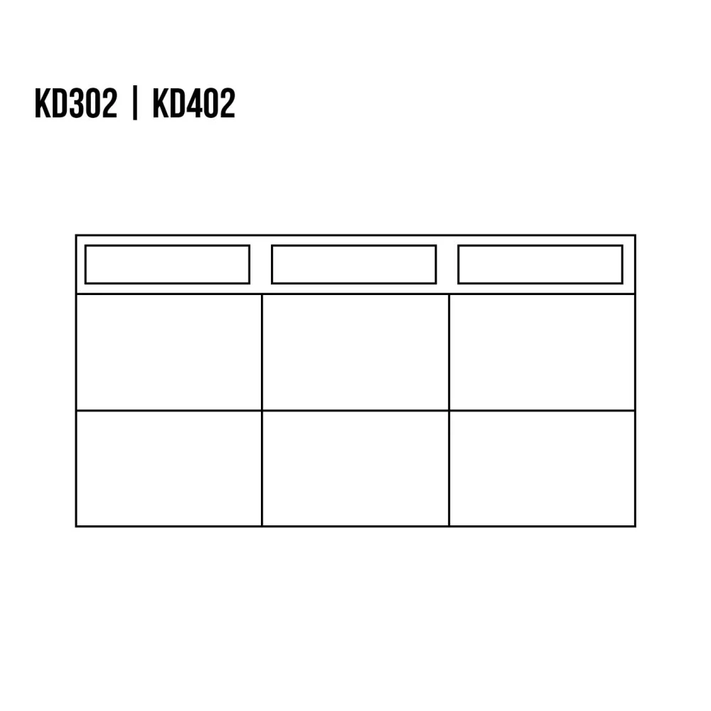 Drewmax KD302 dřevěná komoda masiv dub