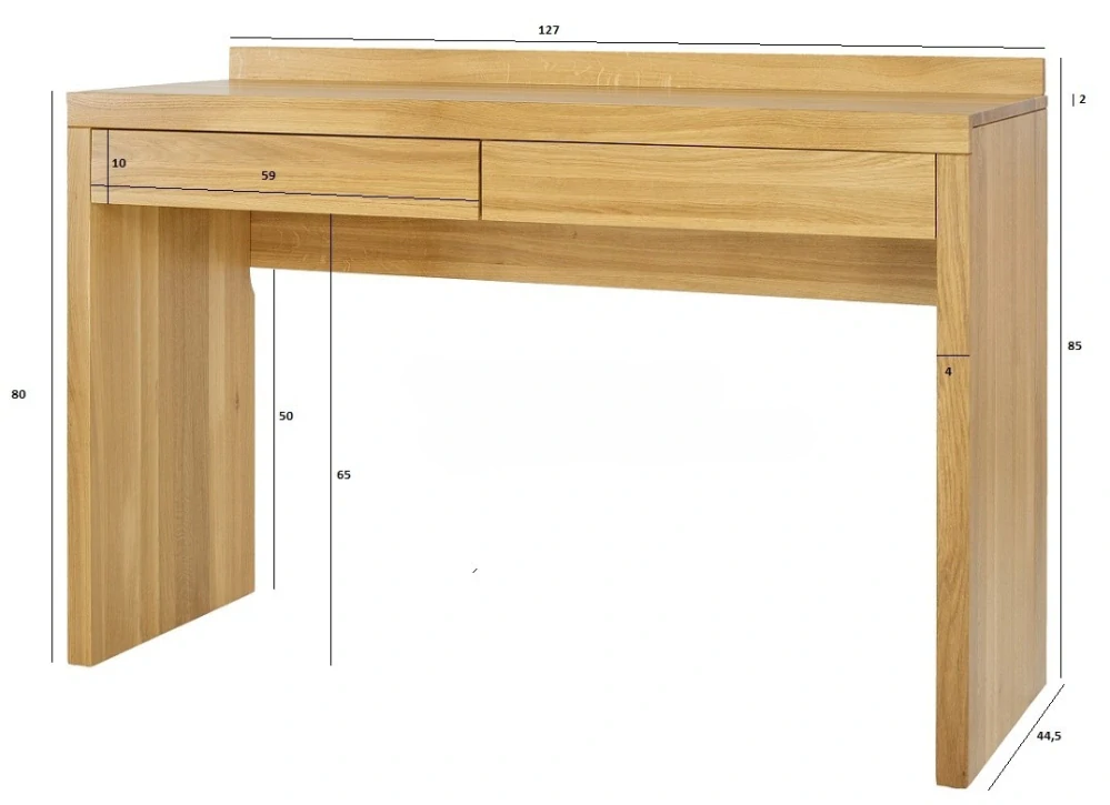 Drewmax LT301 dřevěný toaletní stolek masiv dub skladem