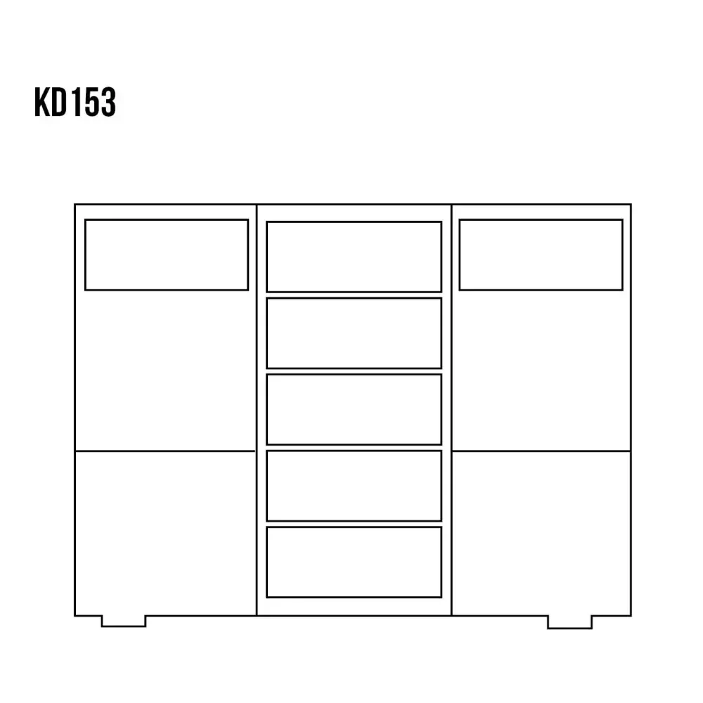 Drewmax KD153 dřevěná komoda masiv borovice