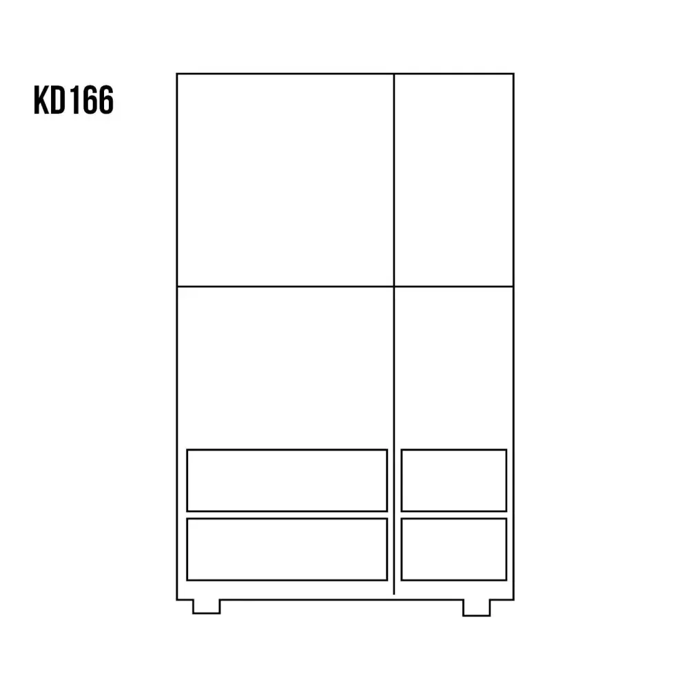Drewmax KD166 dřevěná komoda masiv borovice