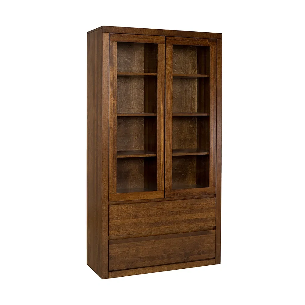 Drewmax KW407 dřevěná prosklená vitrína  masiv buk 