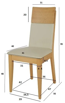 Drewmax KT371 dřevěná židle masiv dub