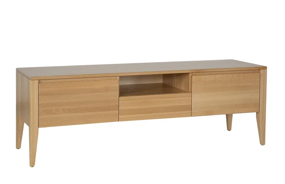 Drewmax RV435 dřevěný televizní stolek masiv buk 