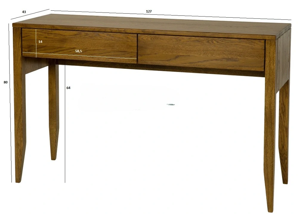 Drewmax LT432 dřevěný toaletní stolek masiv buk