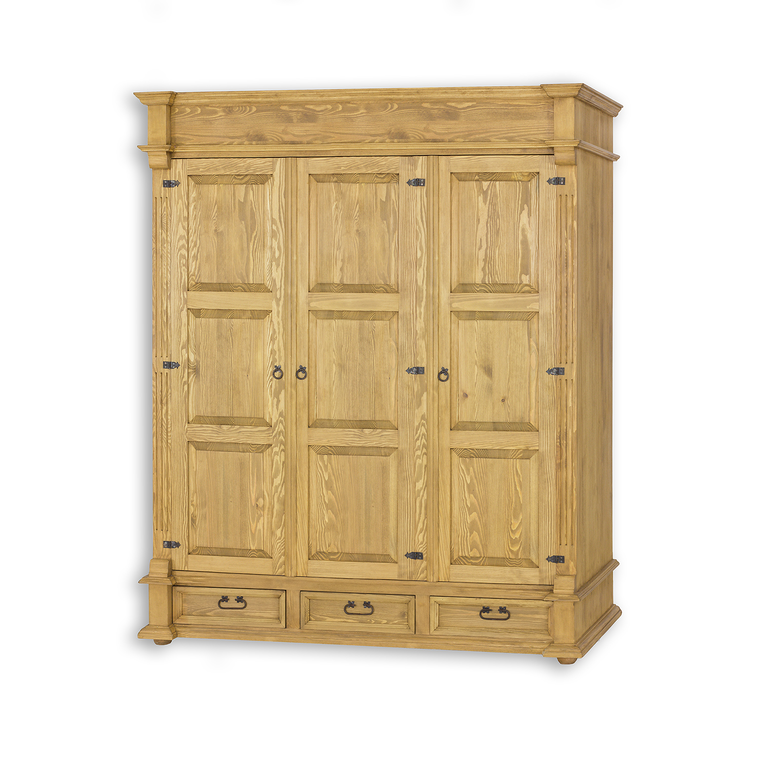 Drewmax SF811/2 skříň šatní masiv borovice rustikal