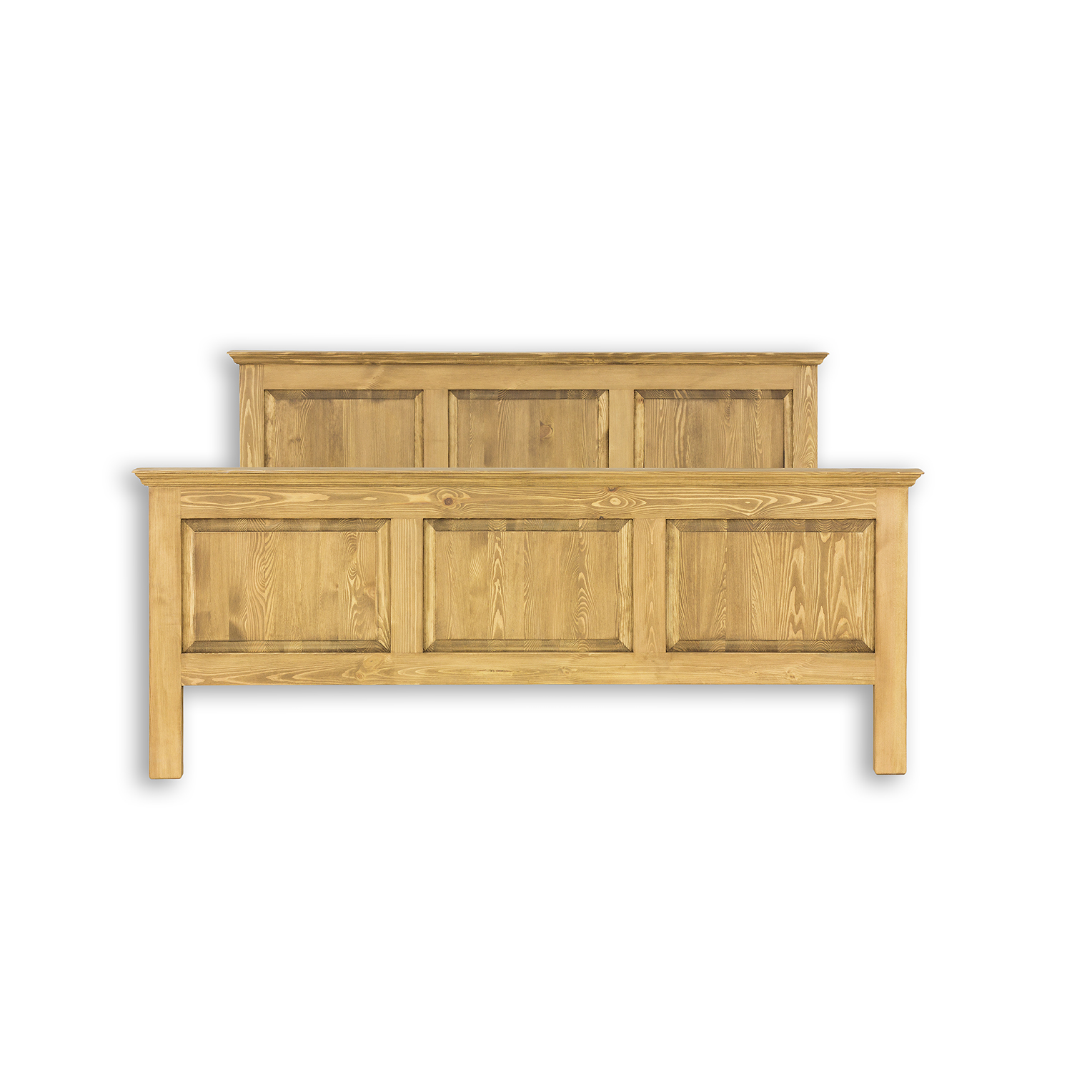 Drewmax LK701 - Dřevěná postel masiv rustikal 90 cm