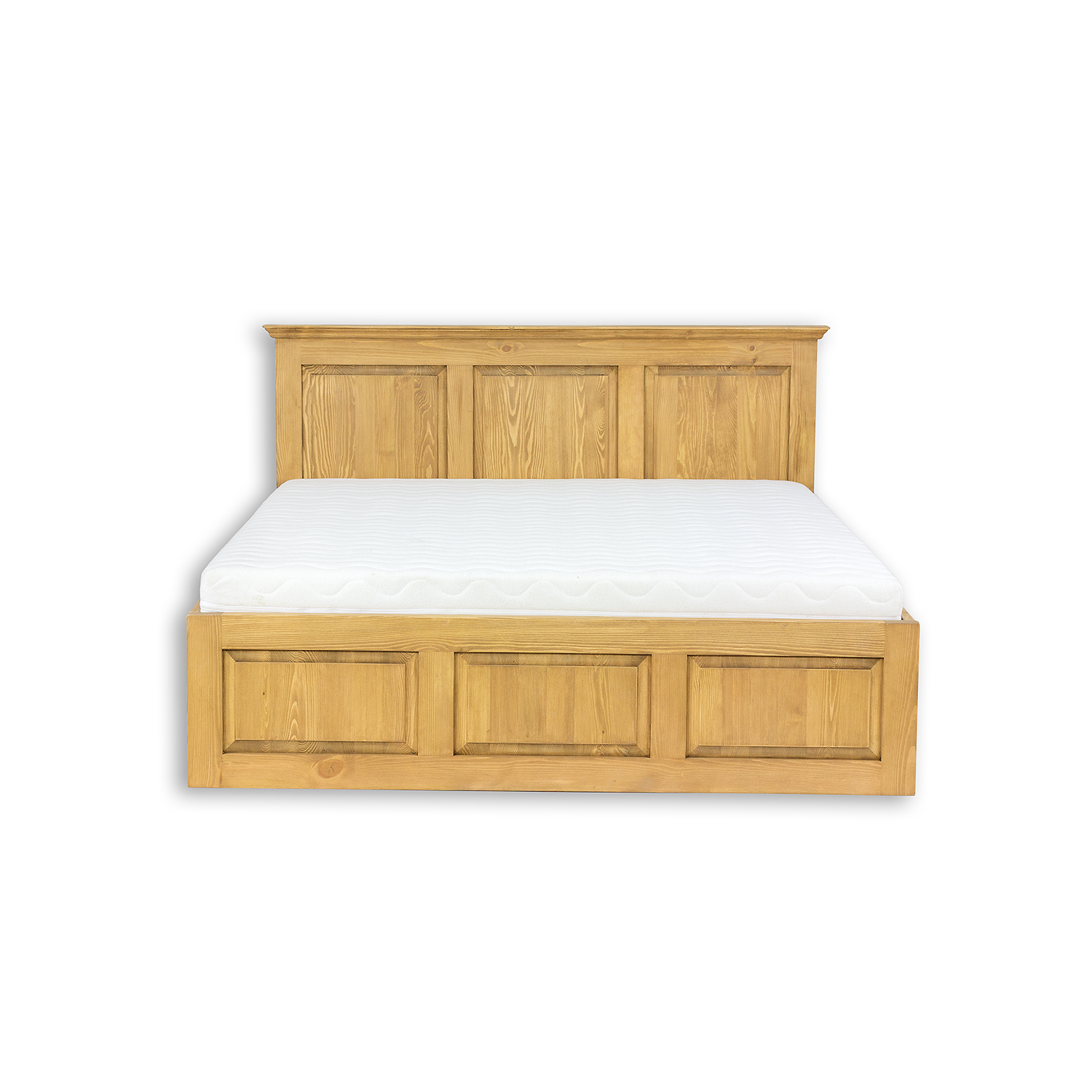 Drewmax LK702 - Dřevěná postel masiv rustikal 90 cm