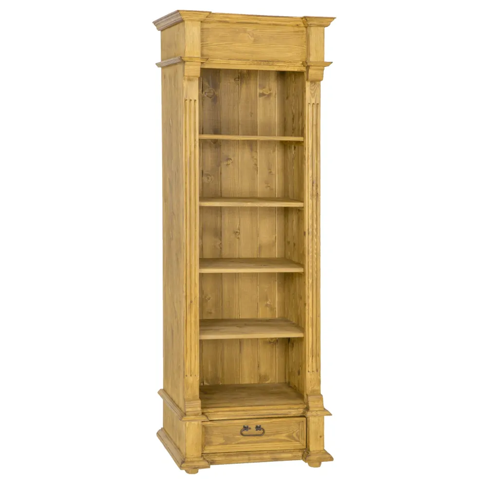 Drewmax RG701 regálová skříň masiv borovice rustikal