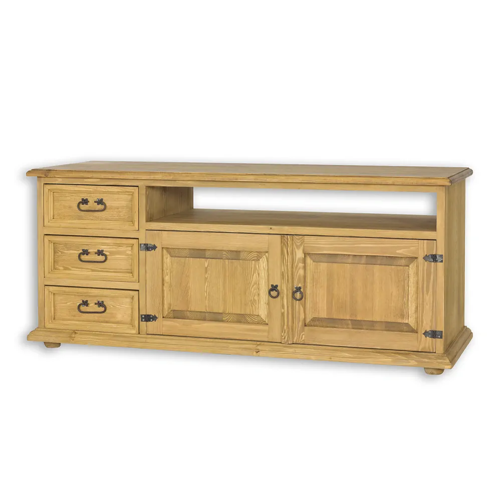 Drewmax RV703 televizní stolek masiv borovice rustikal