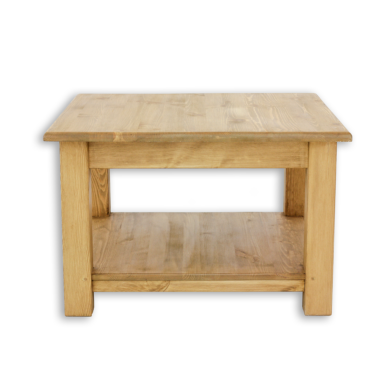 Drewmax ST709 75x75 konferenční stolek masiv borovice rustikal