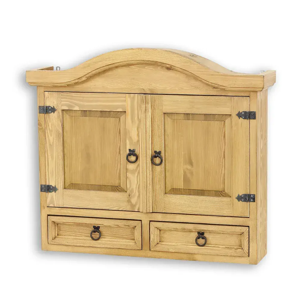 Drewmax KW712 závěsný kredenc/polička masiv borovice rustikal