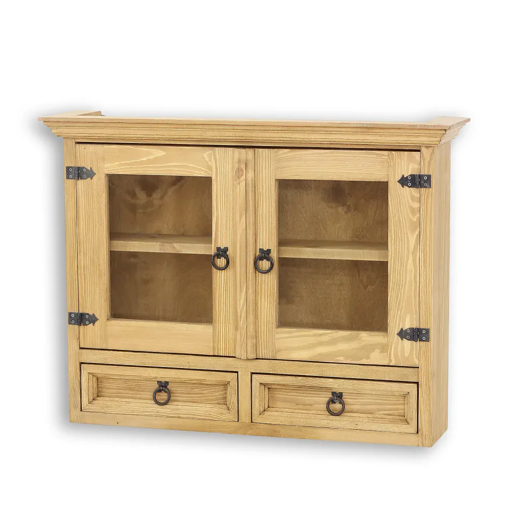 Drewmax KW713 závěsný kredenc/polička masiv borovice rustikal