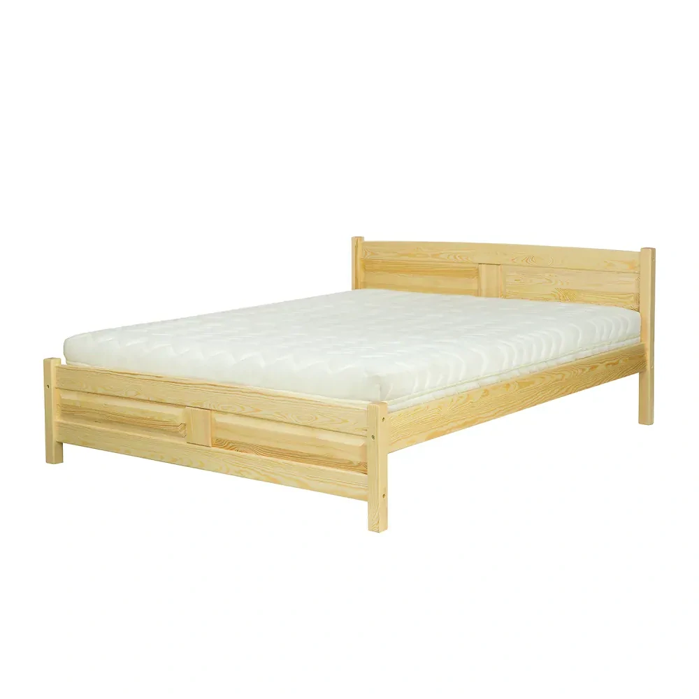Drewmax LK104 - Dřevěná postel masiv dvojlůžko 120 cm