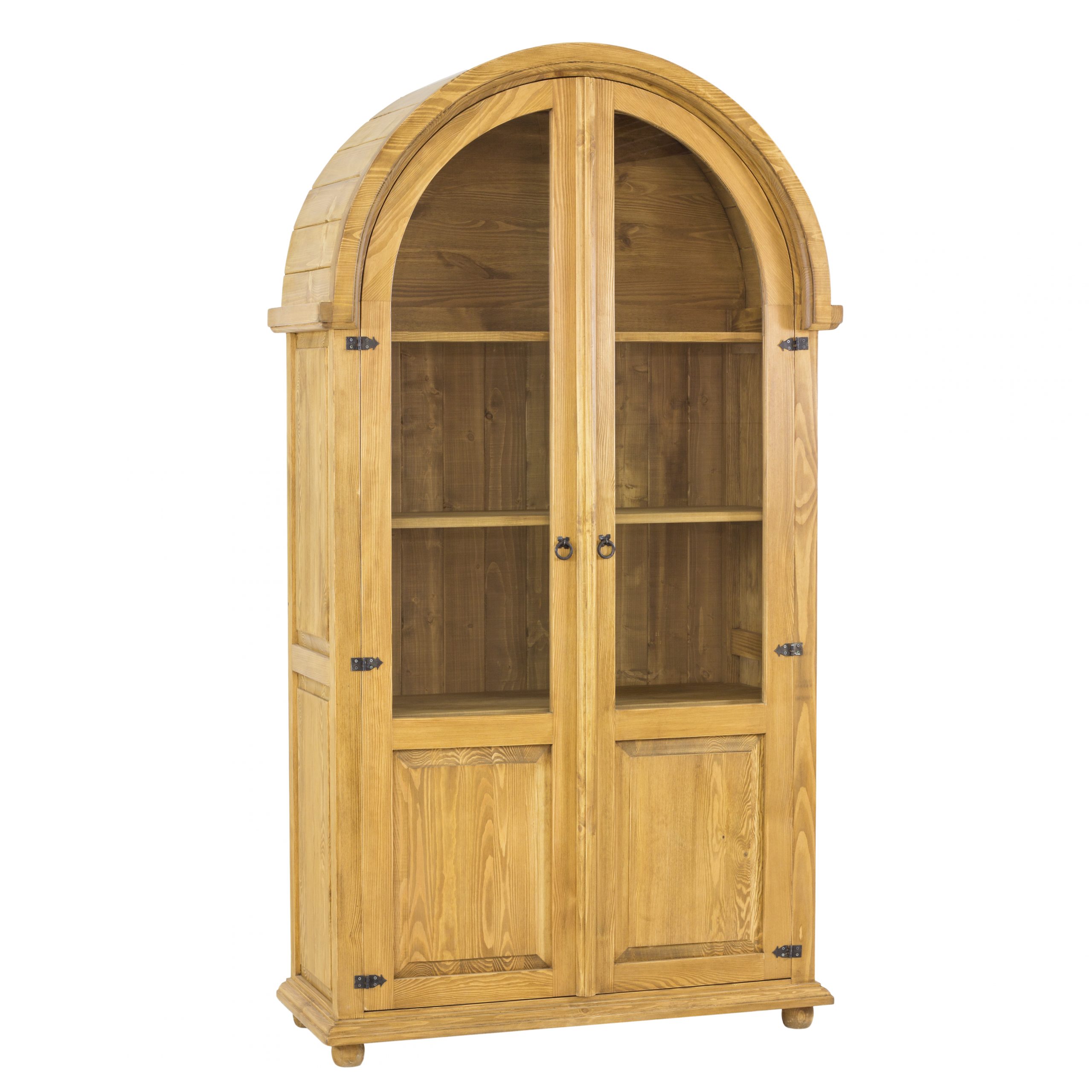 Drewmax KW815 dřevěná vitrína masiv borovice rustikal