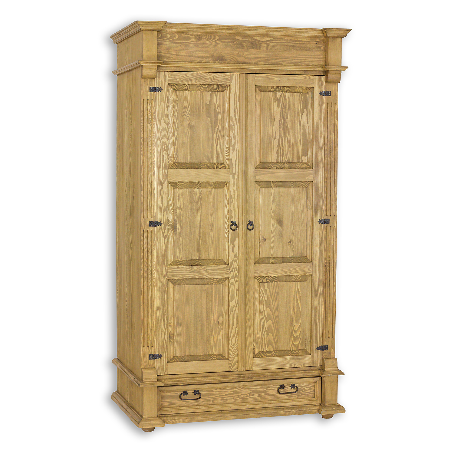 Drewmax SF838 skříň šatní masiv borovice rustikal