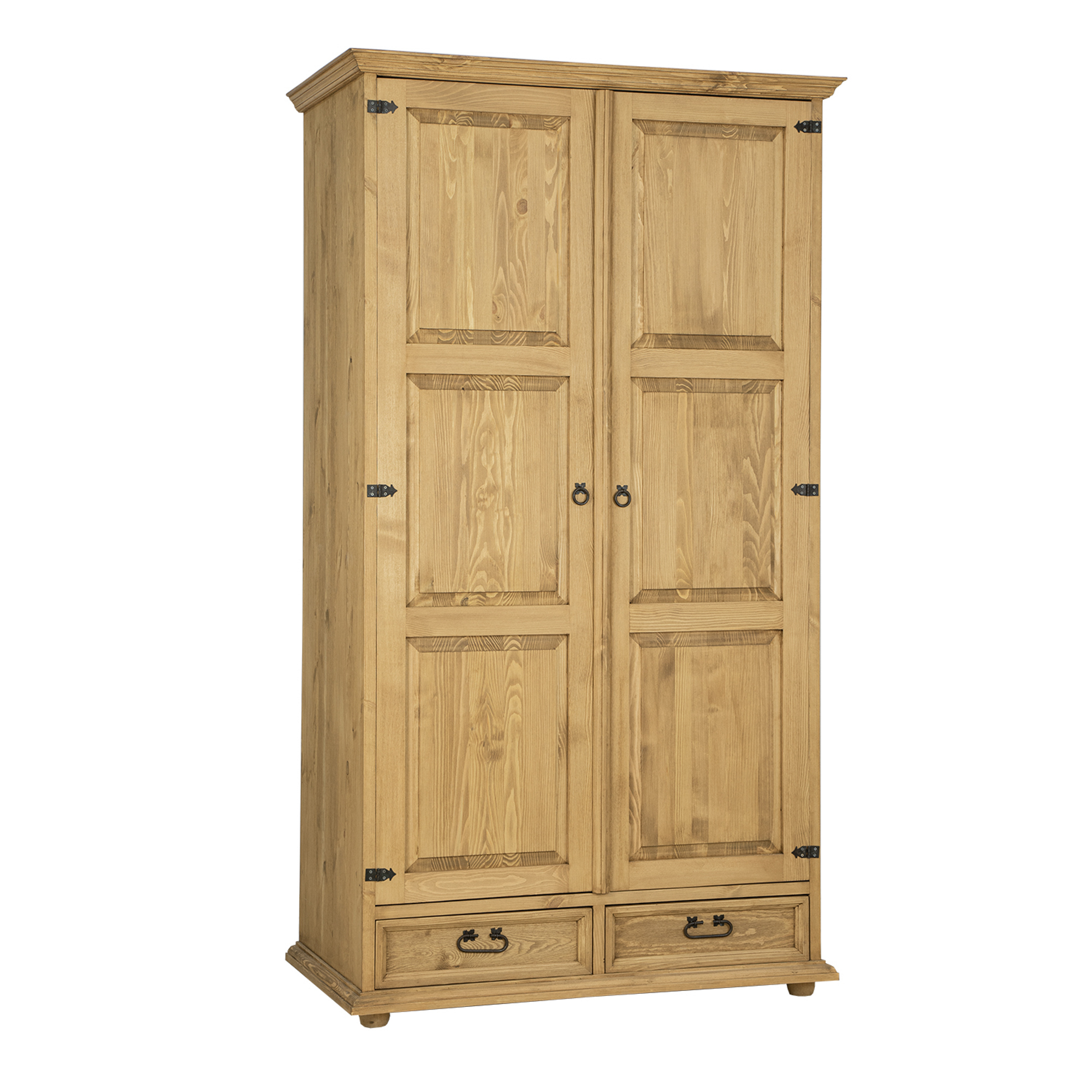 Drewmax SF831 skříň šatní masiv borovice rustikal