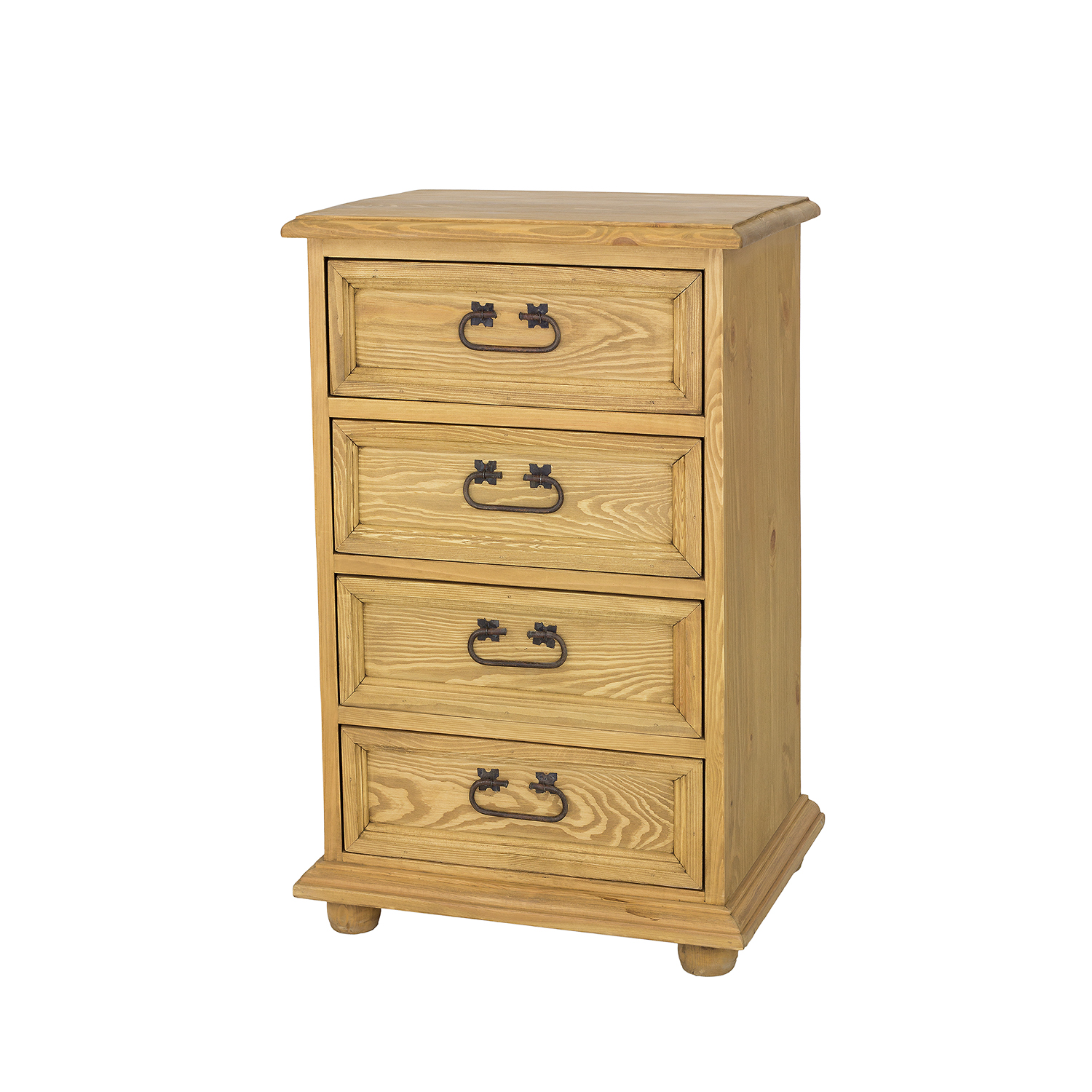 Drewmax KD800 dřevěná komoda masiv borovice rustikal