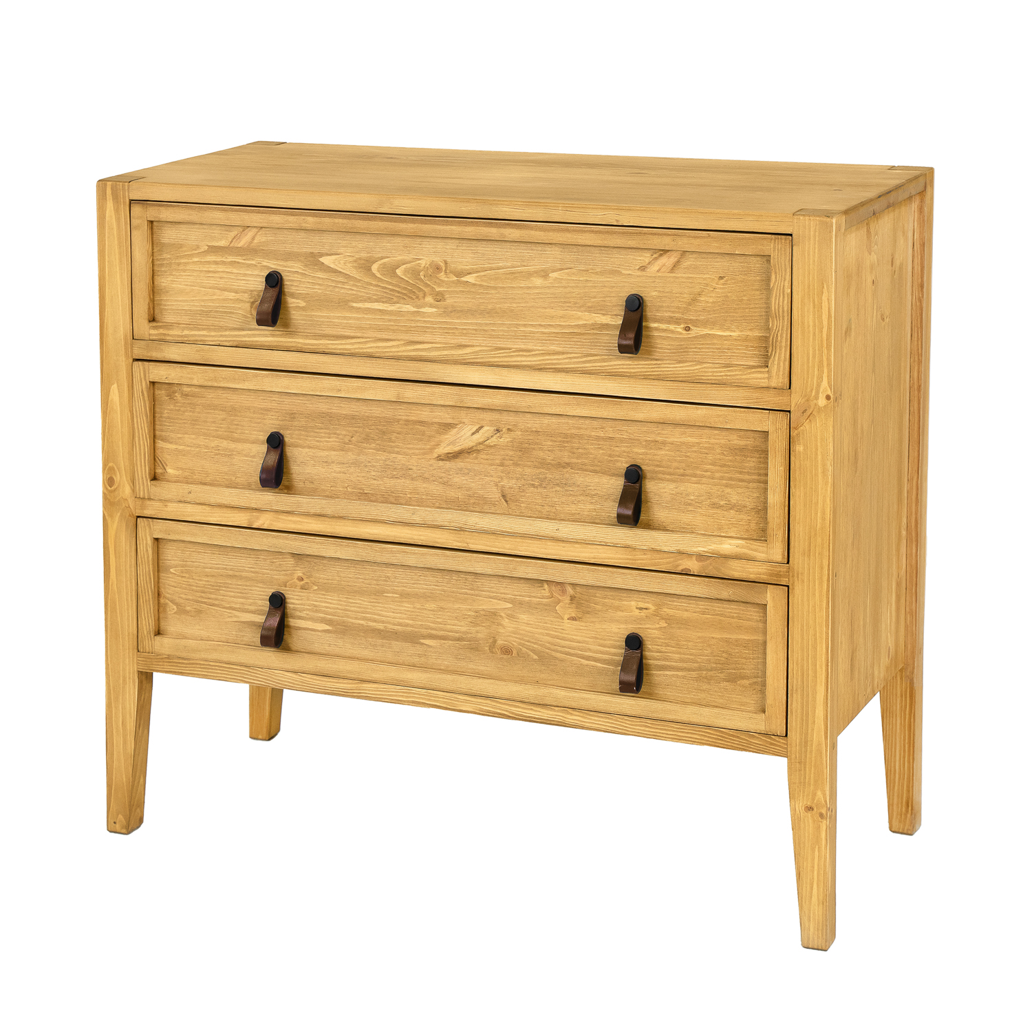 Drewmax KD713 dřevěná komoda masiv borovice rustikal