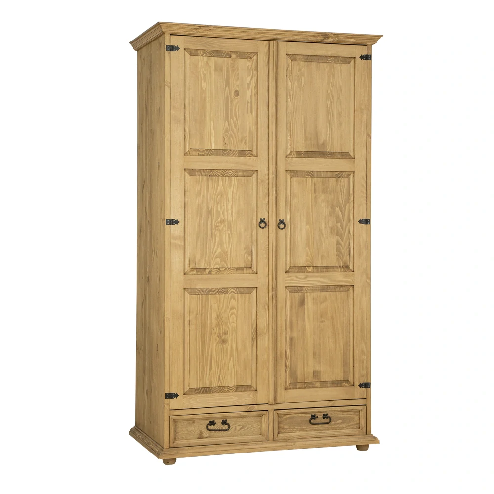 Drewmax SF841 skříň šatní masiv borovice rustikal